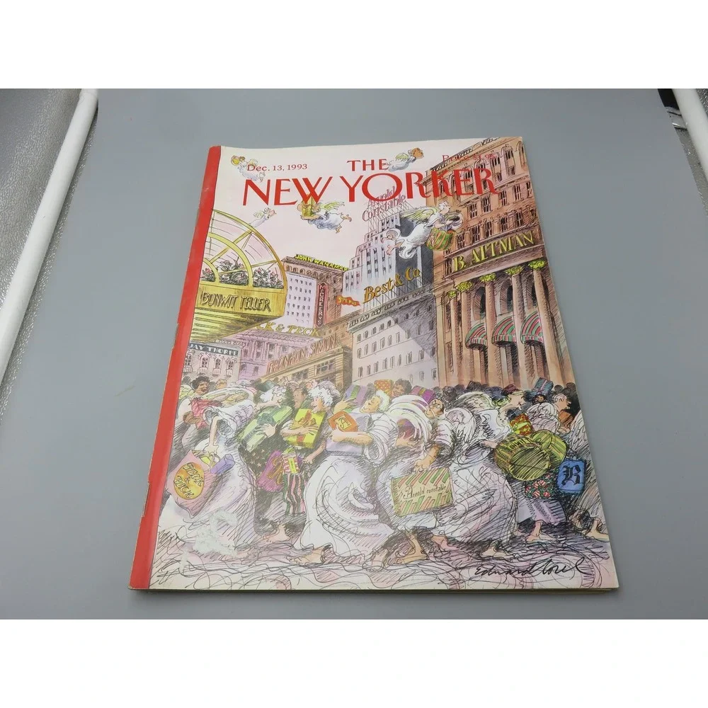 Vintage The New Yorker Magazine Dec 13 1993 Edward Sorel Absolut Pop Up Ad